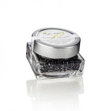 Schwarzer Pfeffer, mit Meersalz fermentiert, ganz, PEPPER DELUXE, 80g