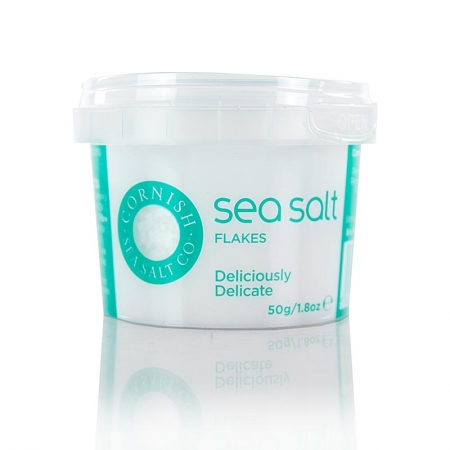 Cornish Sea Salt, grobe Meersalzflocken aus Cornwall/England, 50g