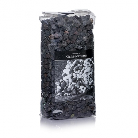 Kichererbsen, schwarz, ganz, getrocknet, 400g