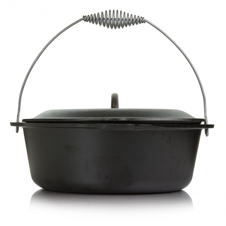 Preview: Zubehör - Kochtopf "Lodge Dutch Oven", mit Deckel, für den Smoker, ca. 7 Liter, 1 St
