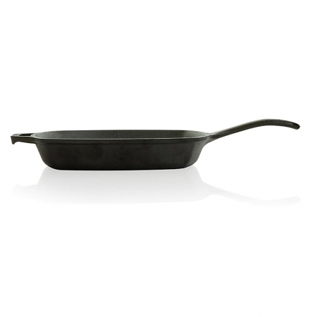 Preview: Zubehör - Pfanne "Lodge", rechteckig, 26,5cm, für den Smoker, 1 St