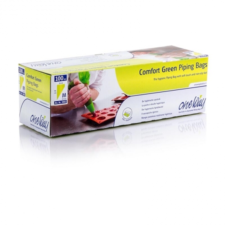 Spritzbeutel, Einweg, 46x26cm, One Way Comfort Green, 1,25l, 100 St
