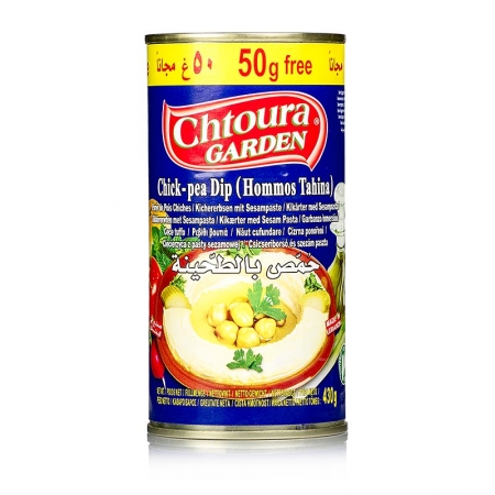 Hummus Tahini - Kichererbsenpüree mit Sesam, Chotura, 380g