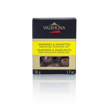 Valrhona Equinoxe Kugel 50g, Mandeln & Haselnuss, Milchschokolade (11255), 50g