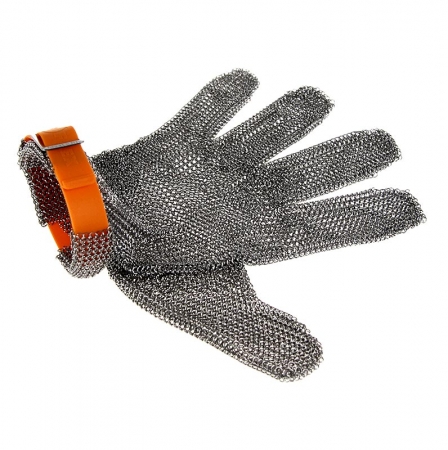 Austernhandschuh Euroflex - Kettenhandschuh, Größe XL (4), orange, 1 St