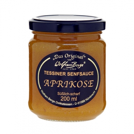 Original Tessiner Aprikosen-Senf-Sauce, 200 ml