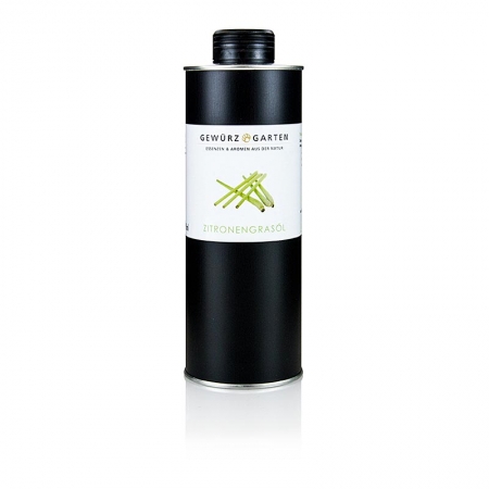 Gewürzgarten Zitronengrasöl in Rapsöl, 500 ml