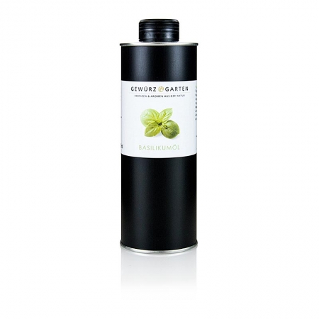 Gewürzgarten Basilikumöl in Rapsöl, 500 ml