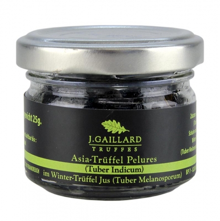 Asia Trüffel Pelures, Trüffelschalen/-scheiben, in Wintertrüffelsaft, Gaillard, 30g