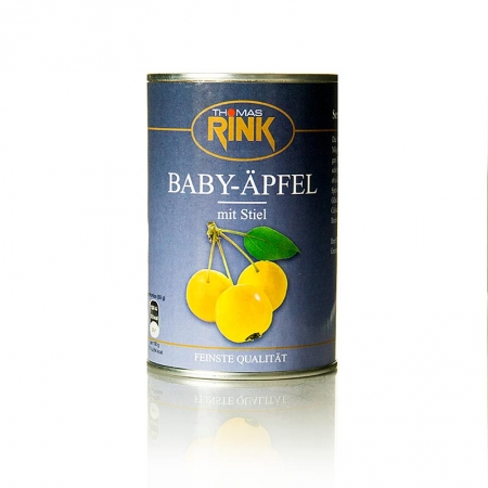 Baby-Äpfel, leicht gezuckert, mit Stiel, 425g