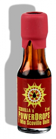 Preview: Scovilla, Power Drops, mit Dosierstab, 1 Million Scoville, 3 ml