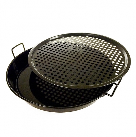 Outdoorchef-Zubehör- Gourmet-Set: Universalpfanne & Pizzablech, ab ø 48cm Grills, 2 tlg.