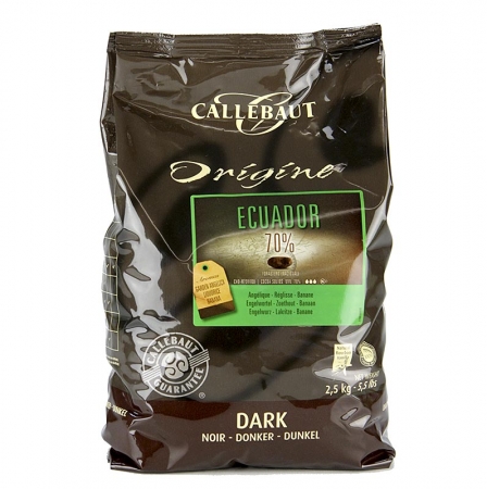 Origine Ecuador, dunkle Couverture, Callets, 70% Kakao, 2,5 kg