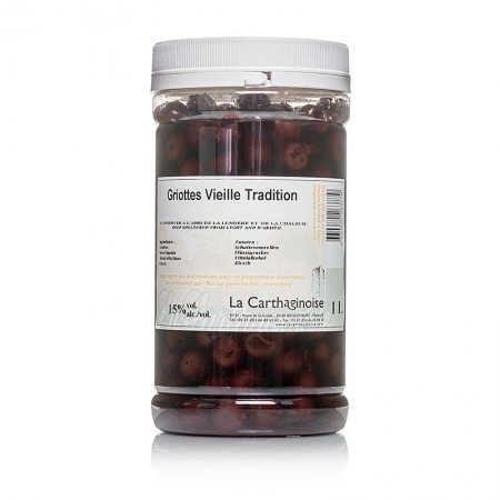 Griottes - Sauerkirschen, in Kirschbranntwein, ohne Kern ohne Stiel, 15% vol., 1 l