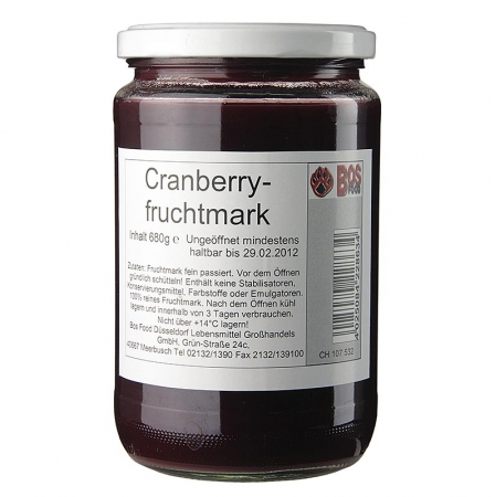 Cranberry-Püree/Mark, fein passiert, 680g