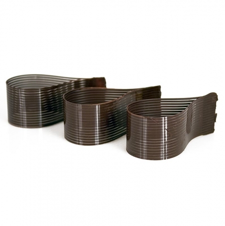 Schokoform - "Teardrop", Tropfen, dunkel, Gitter, ø 50mm, 95mm, 40mm hoch, 255g, 36 St