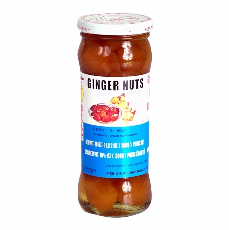 Ingwernüsse, kandiert, in Sirup, von Mee Chun, 500g