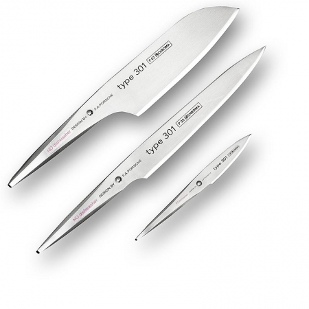 Chroma type 301 P-529 Messerset (P-5 Tranchier- & P-2 Gemüse- & P-9 Schälmesser), 3 tlg.