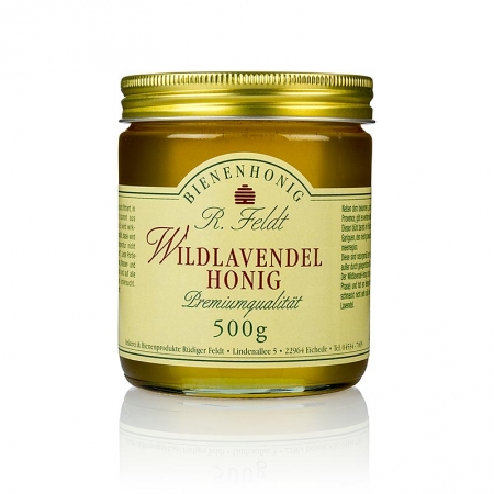 Wildlavendel-Honig, Mittelmeerregion, flüssig, klar, nicht süß, 500g
