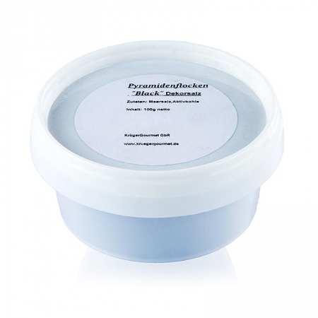 Preview: Dekorsalz schwarz in Pyramidenform, Petros, Zypern, 100g