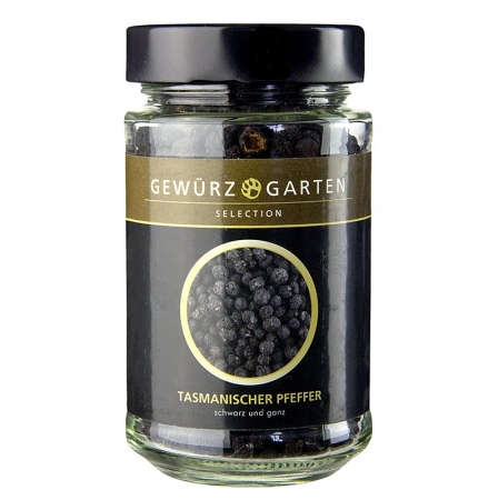 Gewürzgarten Tasmanische Pfefferbeeren, schwarz, ganz, 70g