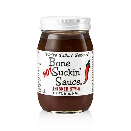 Bone Suckin´ Sauce Hot, BBQ Sauce (dickflüssig), Ford´s Food, 473 ml
