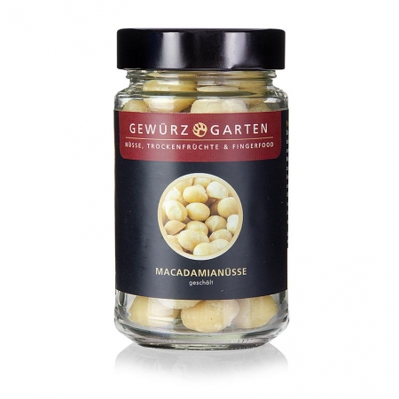 Gewürzgarten Macadamia Nüsse, geschält, ungesalzen, 120g