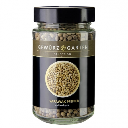 Gewürzgarten Sarawak Pfeffer, weiß, ganz, 150g