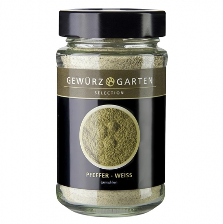 Gewürzgarten Pfeffer, weiß, gemahlen, 120g