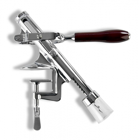 Tisch-Entkorkmaschine "Sieger Profi", Zinkdruckguss verchromt, Klemmvorrichtung, 1 St