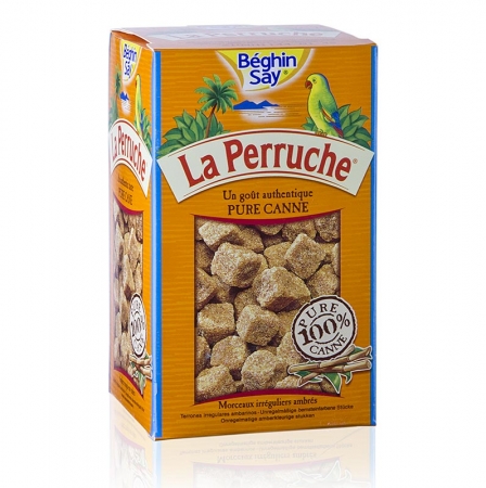 Rohr-Zucker, braun, in Würfeln, La Perruche, 750g