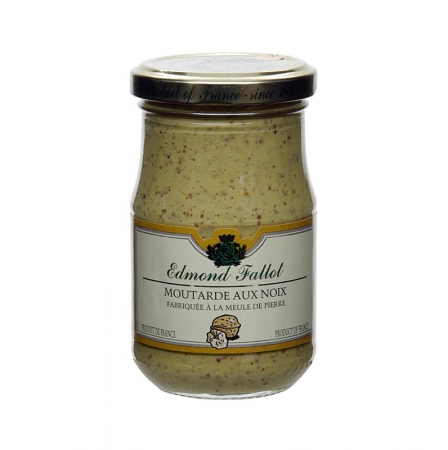 Dijon Senf mit Walnüssen, fein, Fallot, 190 ml