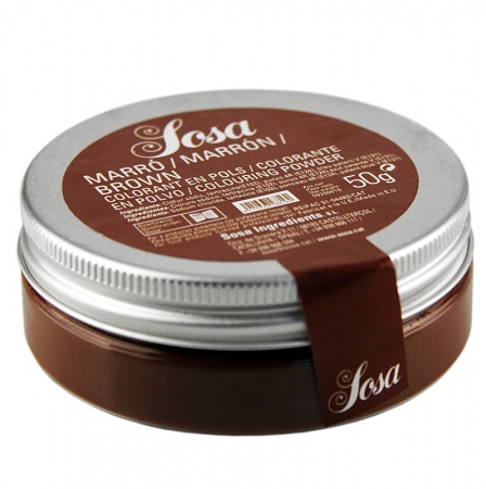 Lebensmittelfarbe, kastanienbraun, wasserlösliches Puder, 50g