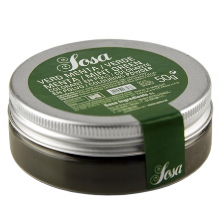 Lebensmittelfarbe, natürlich, minzgrün, wasserlösliches Puder, 50g