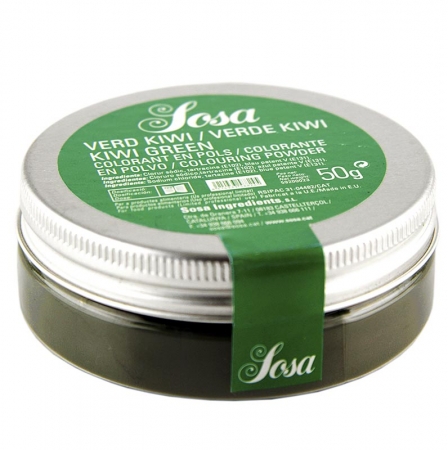 Lebensmittelfarbe, kiwigrün, wasserlösliches Puder, 70g