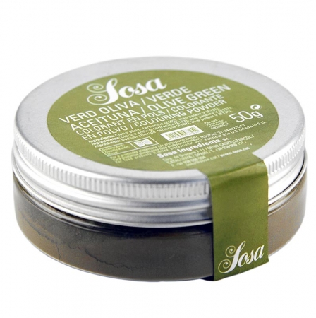 Lebensmittelfarbe, olivgrün, wasserlösliches Puder, 70g