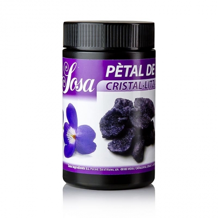 Veilchenblütenblätter, violett, kristallisiert, 500 g
