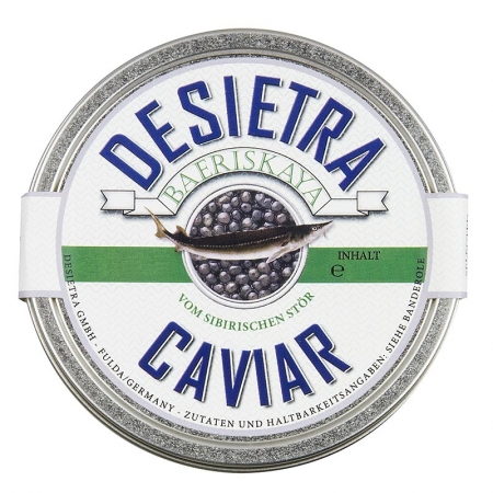 Preview: Desietra Baeriskaya Kaviar (Acipenser baerii), Aquakultur Deutschland, 125g