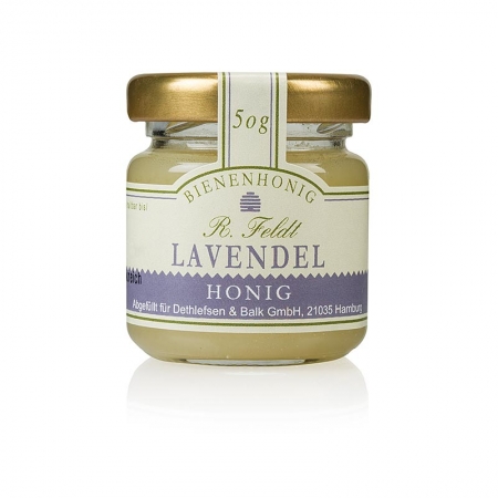 Lavendel-Honig, Frankreich, weiß, cremig, vollblumig, Portionsglas, 50g