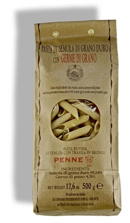 Preview: Morelli 1860 Penne, Germe di Grano, mit Weizenkeimen, 500g