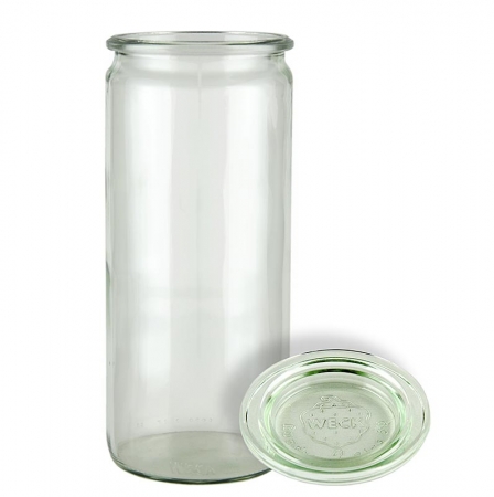 Sturzform Stangen-Glas, ø 80mm, 1062 ml, ohne Klammern u. Gummiring, Weck, 1 St