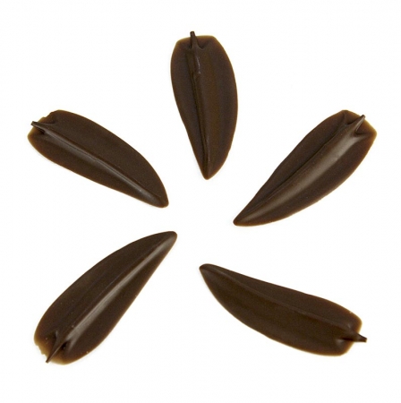 Deko-Aufleger "Elegance" - Blattform, Vollmilch, 185g, 160 St