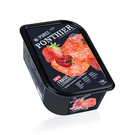 Püree- Erdbeere, 100% Frucht, ungezuckert, TK, 1 kg