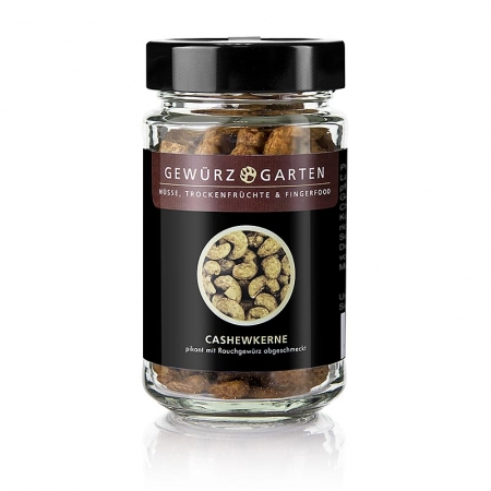 Gewürzgarten Cashewkerne, ganz, mit Rauchgewürz, 110g