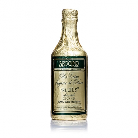 Ardoino "Fructus", Olivenöl Extra Vergine, ungefiltert, in Goldfolie, 500 ml