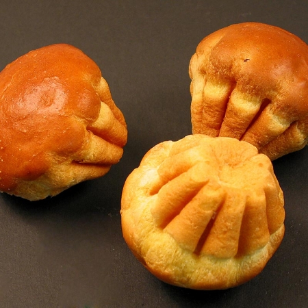 Brioche Natur, mit Butter und Eistrich, TK, 2,025 kg, 45 x 45g