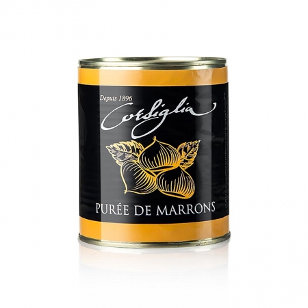 Maronen Püree, fest & ungesüßt (orange Dose), Corsiglia Facor, 870g