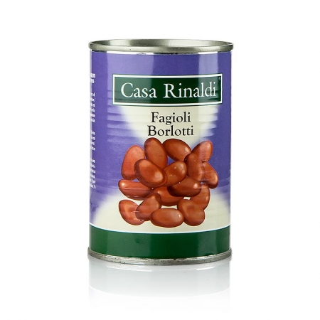 Borlotti Bohnen - Fagioli Borlotti, gegart, 400g