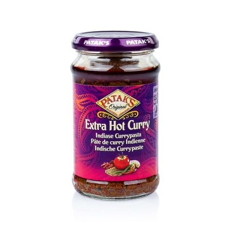 Curry Paste "Extra Hot", rot, scharf, Patak´s, 283g