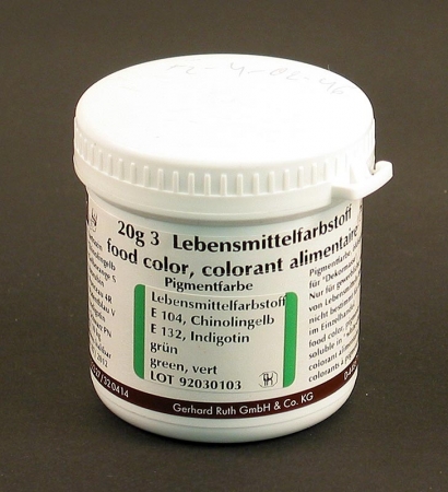 Pigmentfarbe, grün, fettlösliches Pulver, 9203, Ruth, 20g